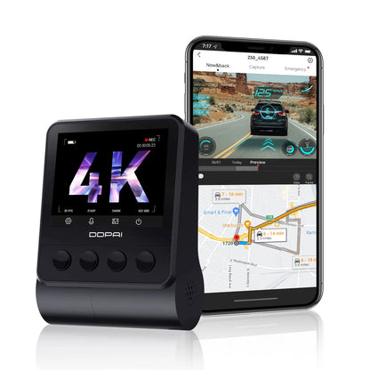 DDPAI Z50 Autokamera vorne und hinten, 4K, WLAN, GPS, 2,3-Zoll-Display