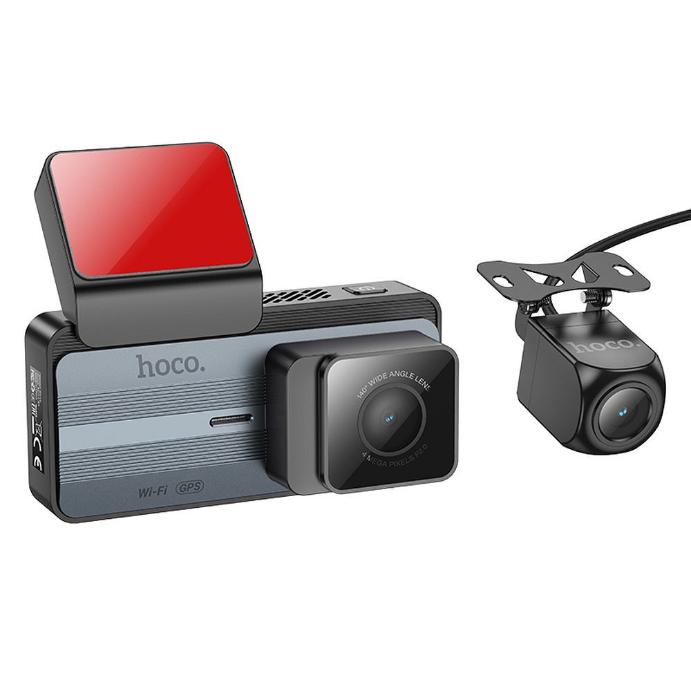Auto-Dashcam HOCO DV12, 2K, Wi-Fi, GPS, Display 3.69 Zoll