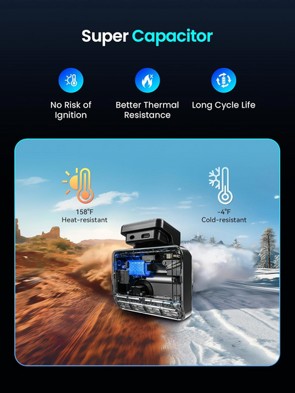 Auto-Dashcam DDPAI Z50 Pro Dual, Vorne Hinten, 4K, Wi-Fi, GPS, 3-Zoll-Display