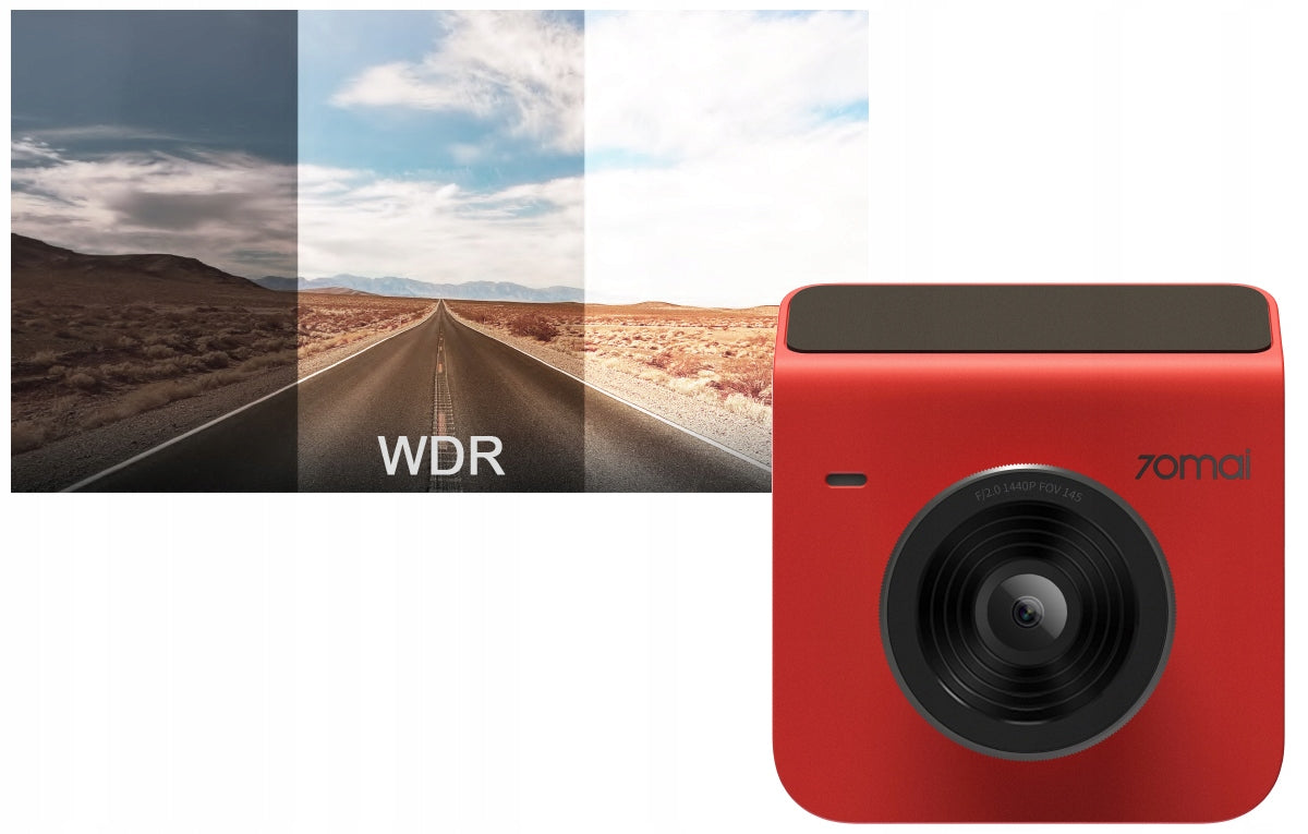 Autokamera 70mai Dashcam A400, 2K, WLAN, 2-Zoll-Display, Rot