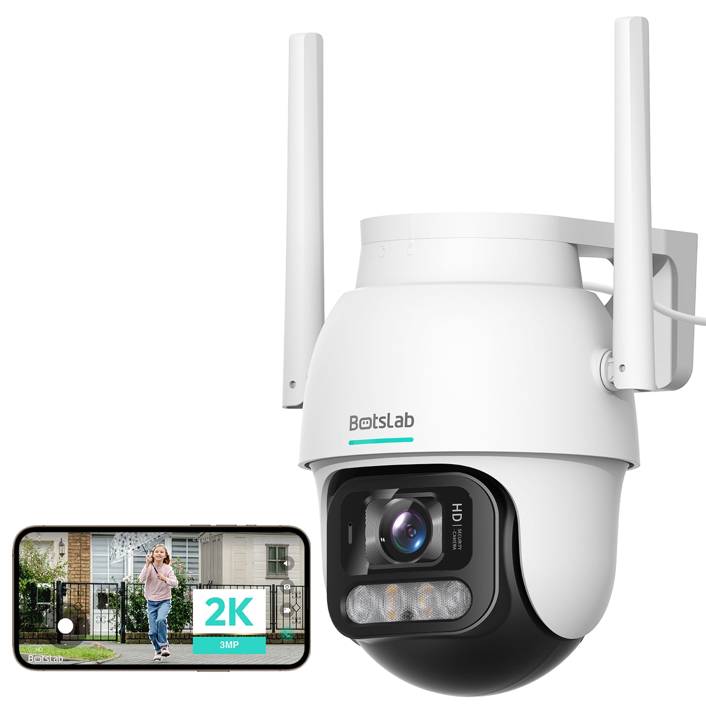 Überwachungskamera Botslab W311, Wi-Fi, 2K, IP66, Außenbereich 