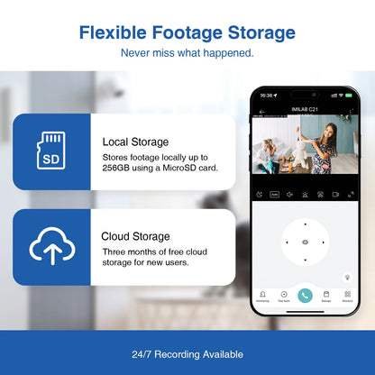iMILAB C21 MI Überwachungskamera, WLAN, 2,5K, Innenbereich, wiederversiegelt