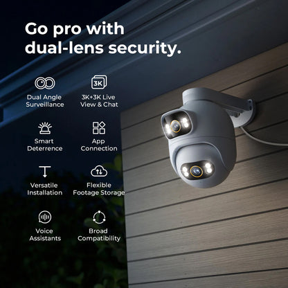 Überwachungskamera iMILAB EC6 Dual, Wi-Fi, 3K, IP66, Außenbereich CMSXJ68A