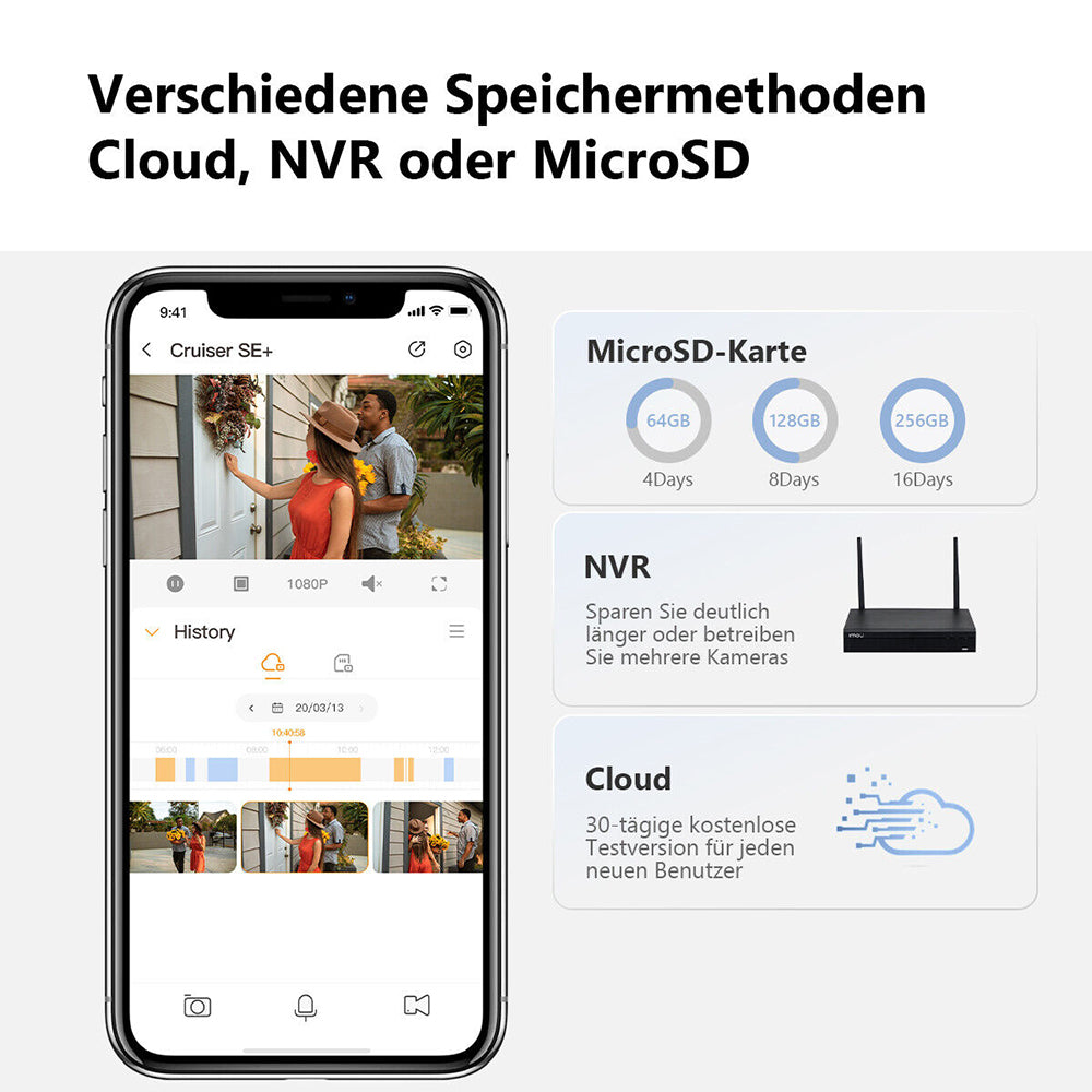 Überwachungskamera Imou Cruiser SE+, Wi-Fi, 3K, IP66, Außenbereich, Weiß IPC-K7CP-5H1WE
