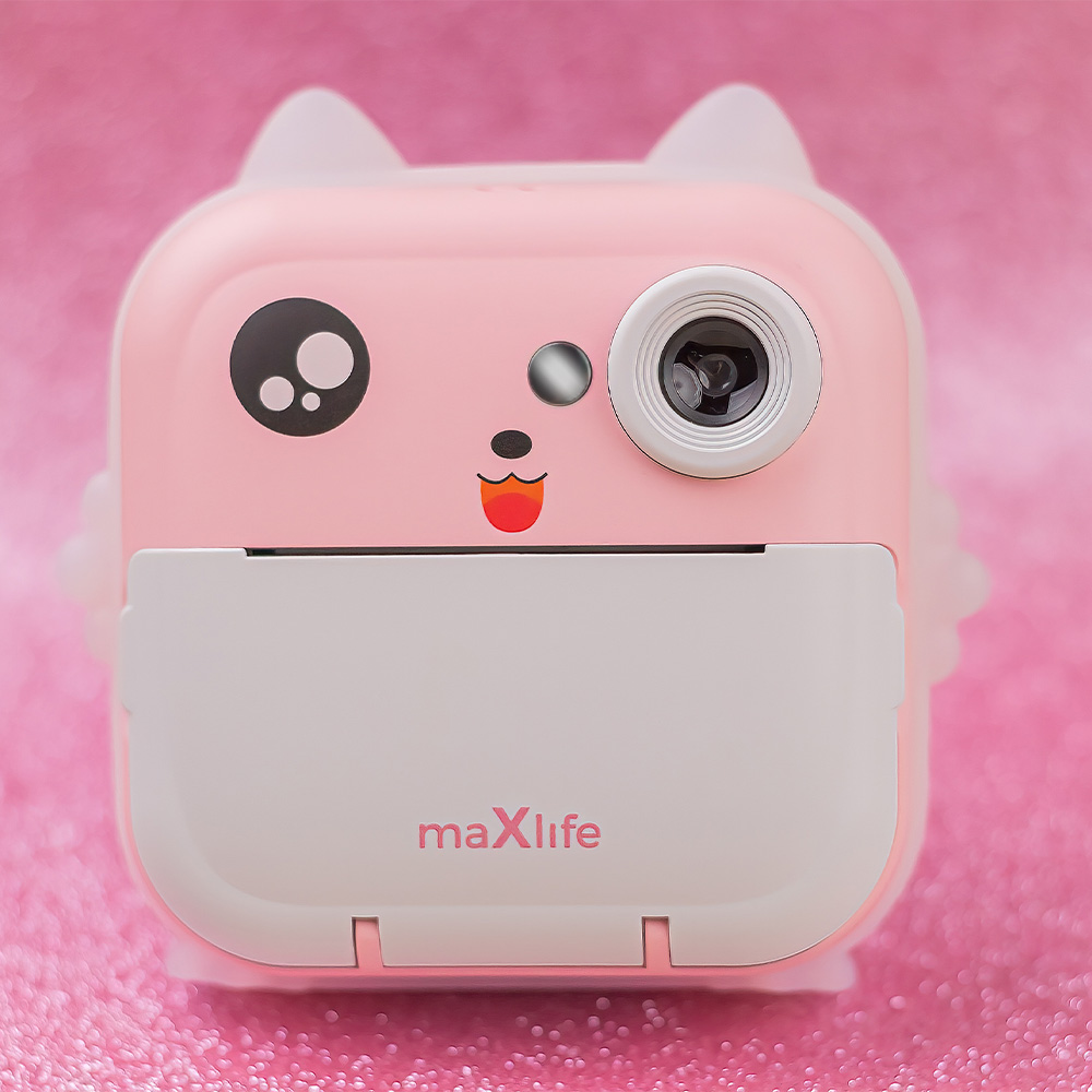 Digitalkamera mit Druckfunktion MaXlife MXPC-100 Kids, Rosa