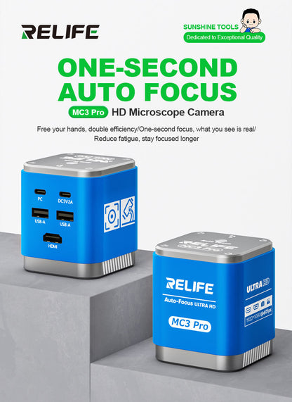 Relife MC3 Pro Microscope Camera, 1080P