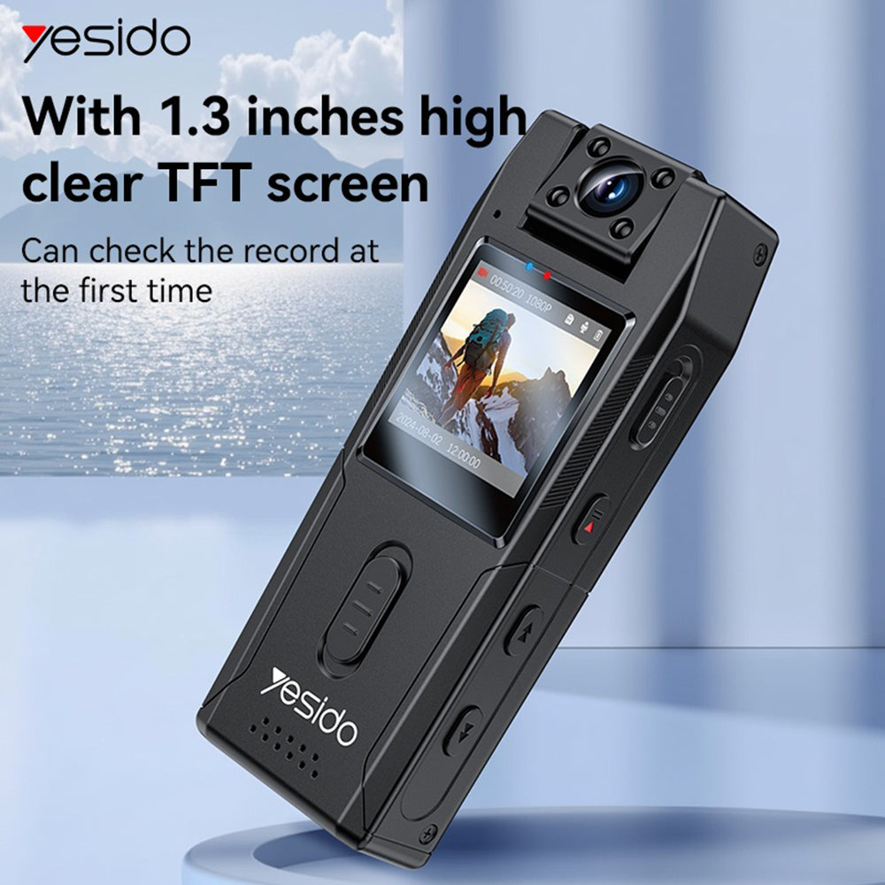 Sportkamera Yesido KM25, 1080P, 1,3-Zoll-Display, Schwarz