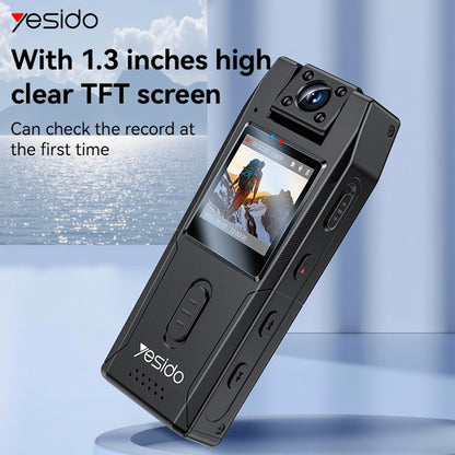 Sportkamera Yesido KM25, 1080P, 1,3-Zoll-Display, Schwarz