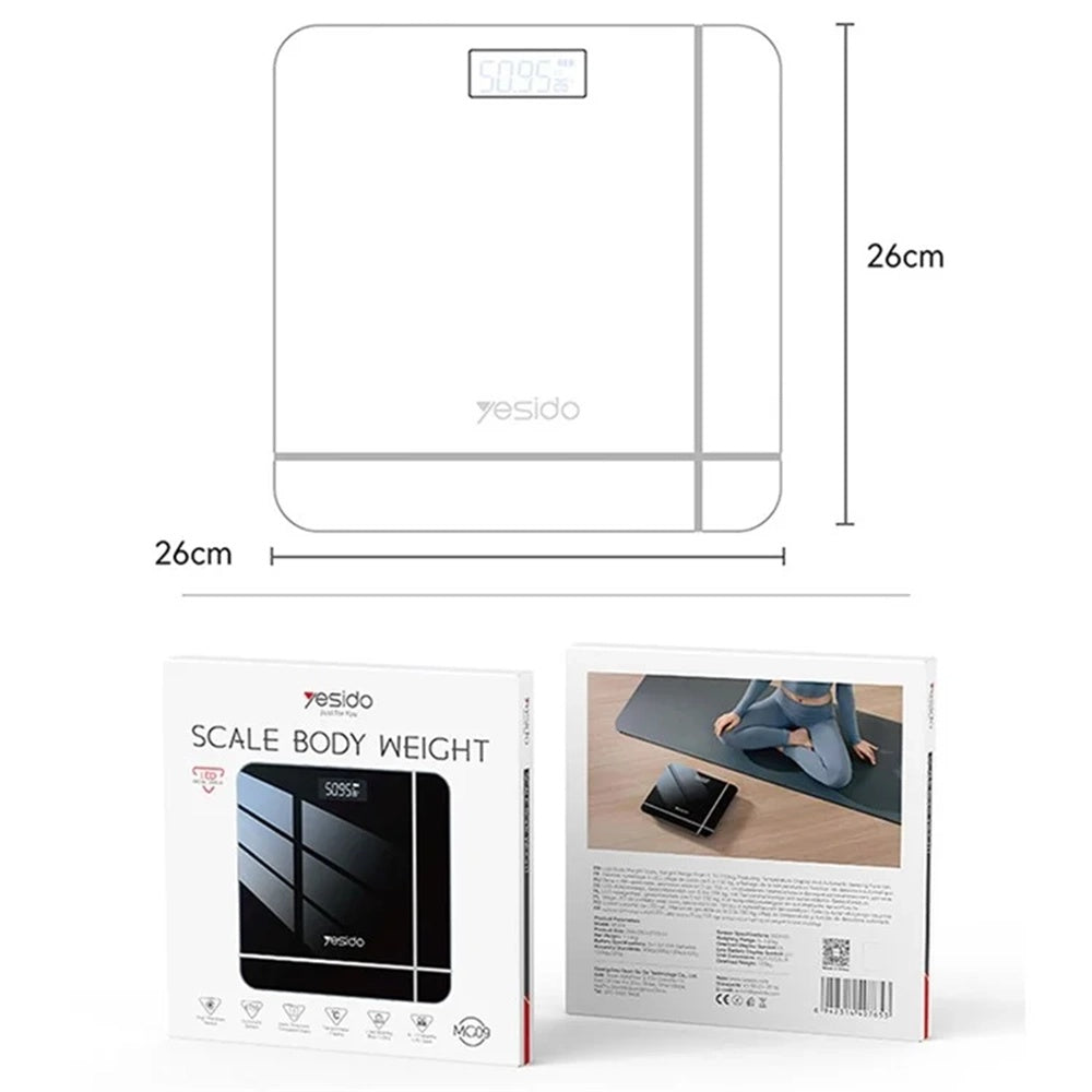 Digitalwaage Yesido MG09, Schwarz