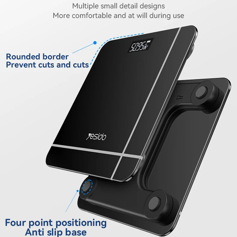 Digitalwaage Yesido MG10, Schwarz