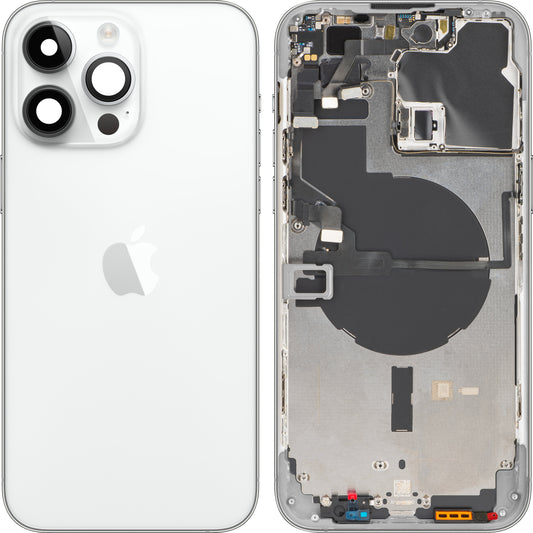 Apple iPhone 14 Pro Max Akkudeckel, mit Mittelgehäuse, Silber, Swap