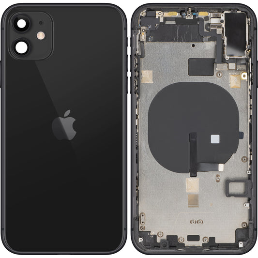 Apple iPhone 11 Akkudeckel, mit Mittelgehäuse, Schwarz, Swap