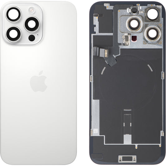 Akkuabdeckung Apple iPhone 16 Pro Max, Weiß (White Titanium), Swap
