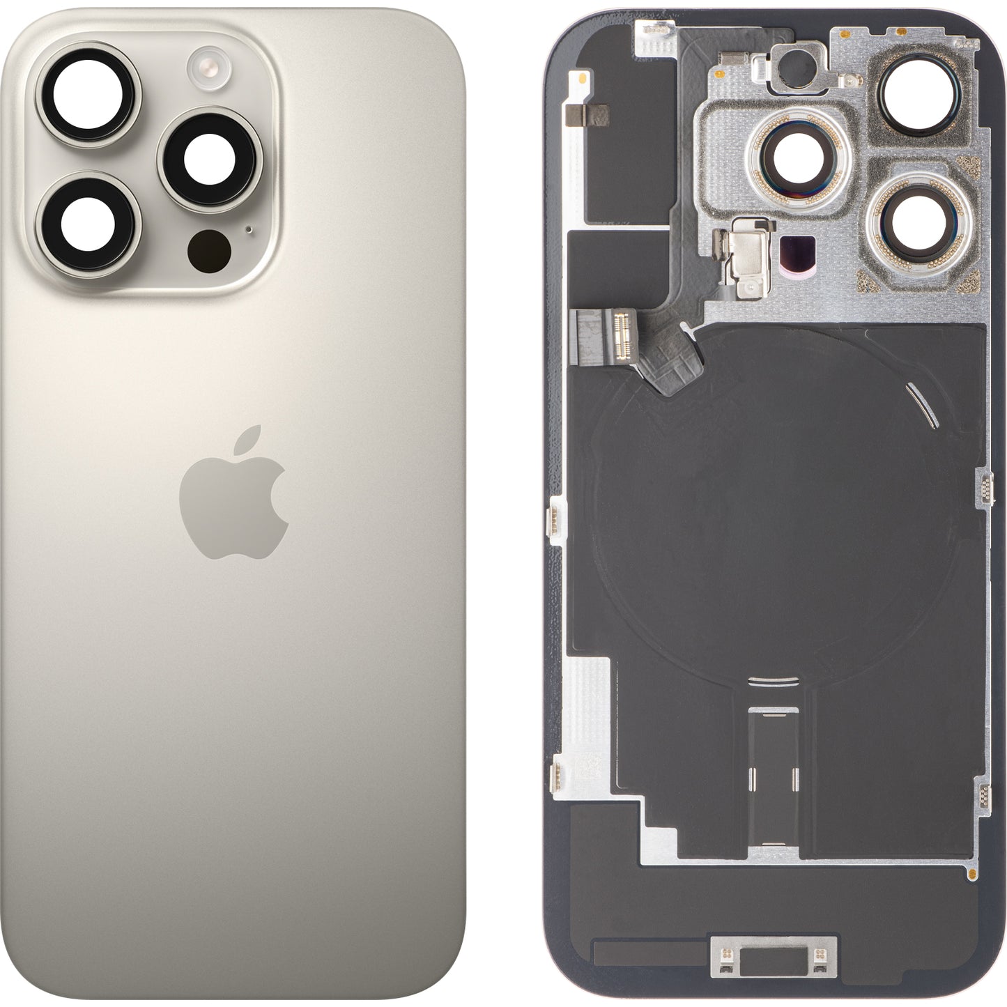 Apple iPhone 16 Pro Battery Cover, Beige (Natural Titanium), Swap