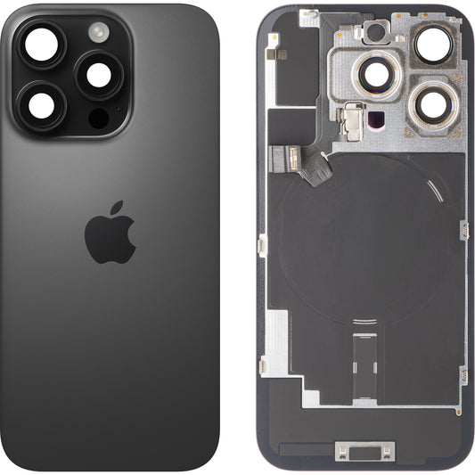 Apple iPhone 16 Pro Battery Cover, Black (Black Titanium), Swap