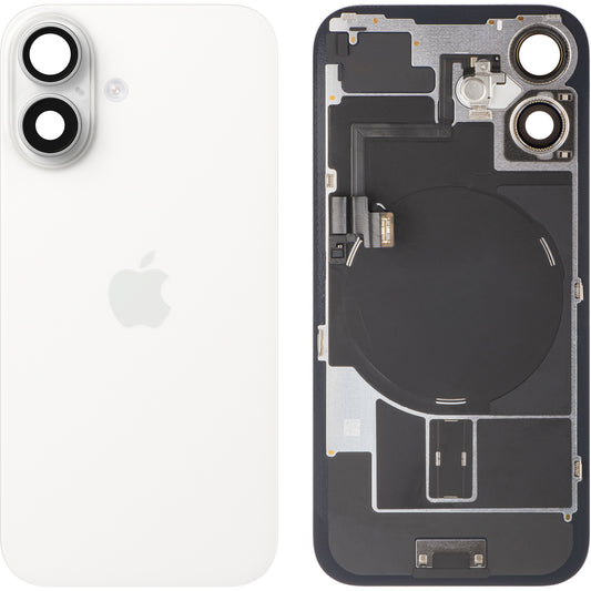 Apple iPhone 16 Battery Cover, White, Swap