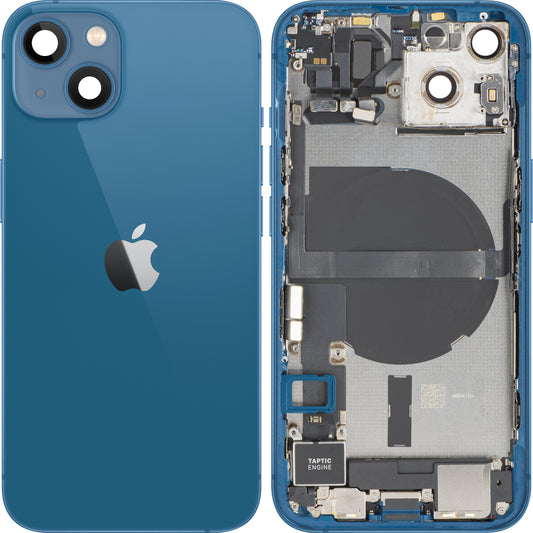 Batteriedeckel Apple iPhone 13, mit Mittelgehäuse, vollständige Teile, Blau, Swap