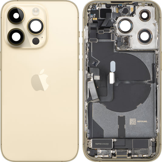 Akkuabdeckung Apple iPhone 14 Pro, mit Mittelgehäuse, US-Version, Gold, Swap