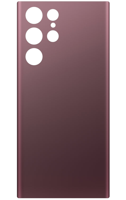 Akkudeckel kompatibel mit Samsung Galaxy S22 Ultra 5G S908, Weinrot