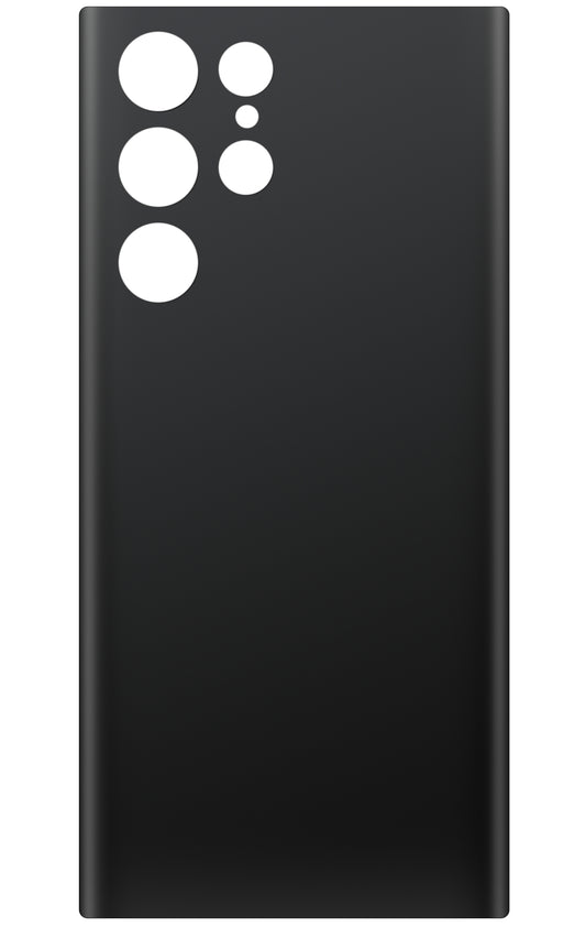 Batteriedeckel kompatibel mit Samsung Galaxy S22 Ultra 5G S908, Schwarz