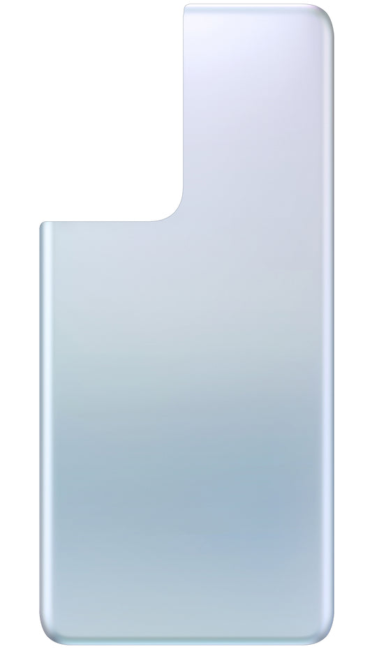 Akkudeckel kompatibel mit Samsung Galaxy S21 Ultra 5G G998, Silber