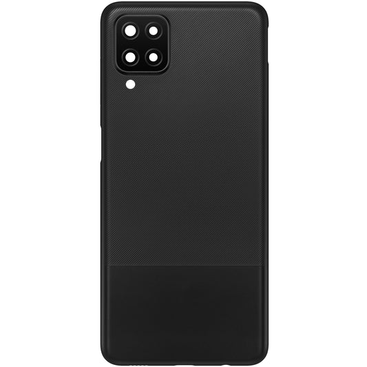 Batteriedeckel kompatibel mit Samsung Galaxy A12 Nacho A127 / A12 A125, Schwarz