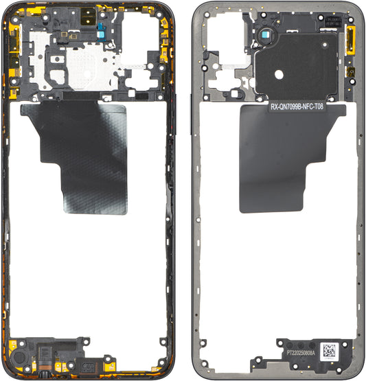 Mittelgehäuse Honor X7c 5G / 200 Smart, Schwarz (Midnight Black), Service Pack 9707ABNA