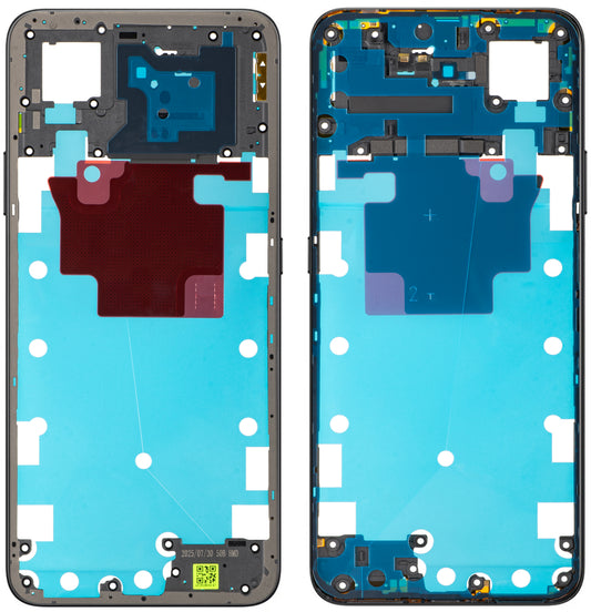 Mittelgehäuse Honor X7d 4G / 400 Smart 4G, Schwarz (Velvet Black), Service Pack 9707ACDP