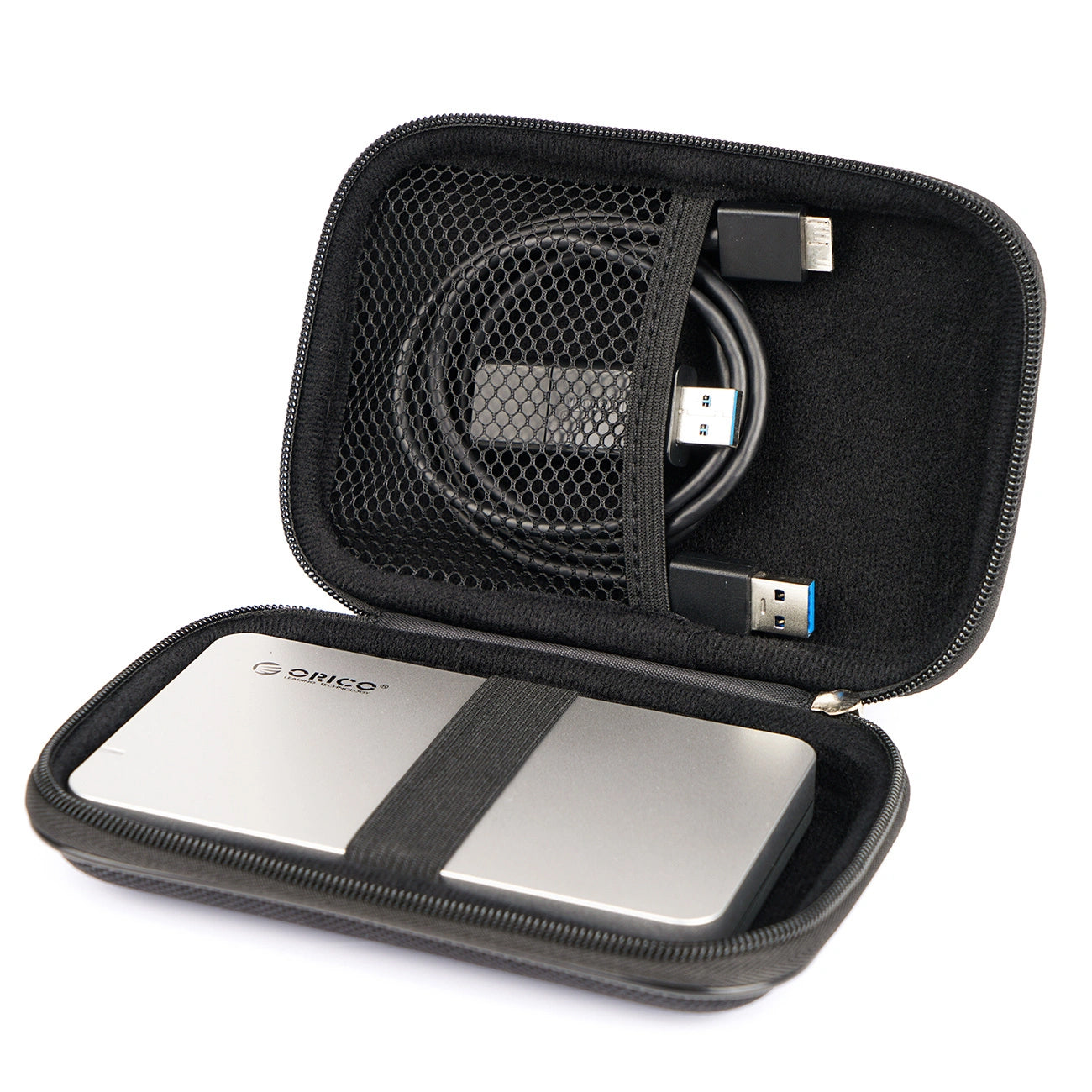 Orico PHD-25 Schutzhülle für HDD / SSD 2,5 Zoll, Schwarz