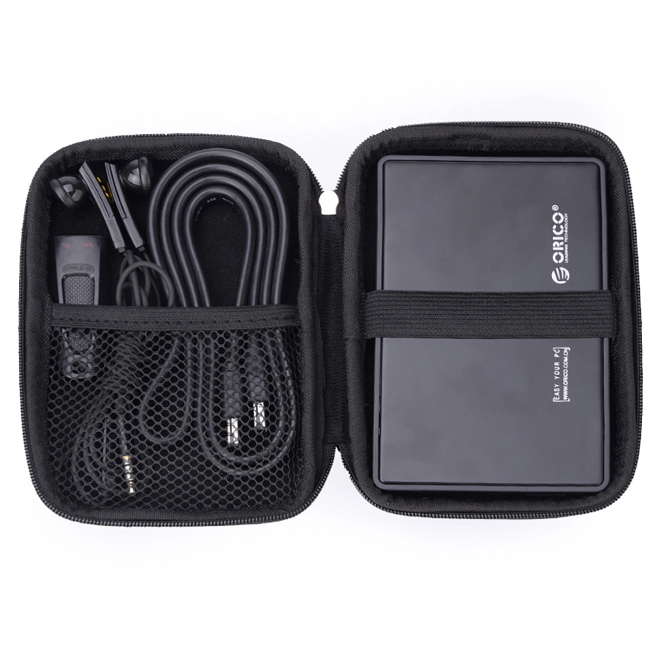 Orico PHD-25 Schutzhülle für HDD / SSD 2,5 Zoll, Schwarz