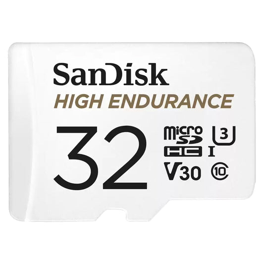 SanDisk High Endurance microSDHC Speicherkarte, 32GB, Klasse 10 / UHS-1 U3, mit Adapter SDSQQNR-032G-GN6IA