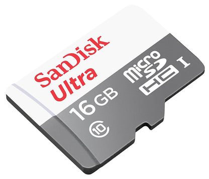 microSDHC SanDisk Ultra Android-Speicherkarte, 16 GB, Klasse 10 / UHS-1 U1 SDSQUNS-016G-GN3MN