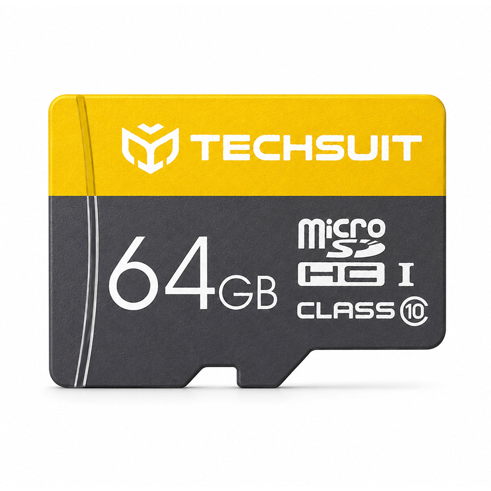 Techsuit THCM11 microSDXC-Speicherkarte, 64 GB, Klasse 10, mit Adapter