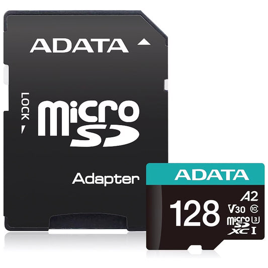 Speicherkarte microSDXC Adata Premier Pro, 128GB, Klasse 10 / UHS-1 U3, mit Adapter AUSDX128GUI3V30SA2-RA1