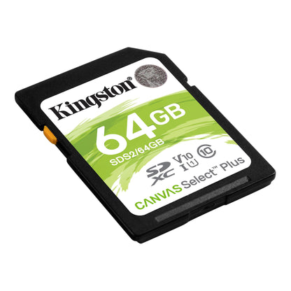 Speicherkarte SDXC Kingston Canvas Select Plus 100R, 64 GB, Klasse 10 / UHS-1 U1 SDS2/64 GB