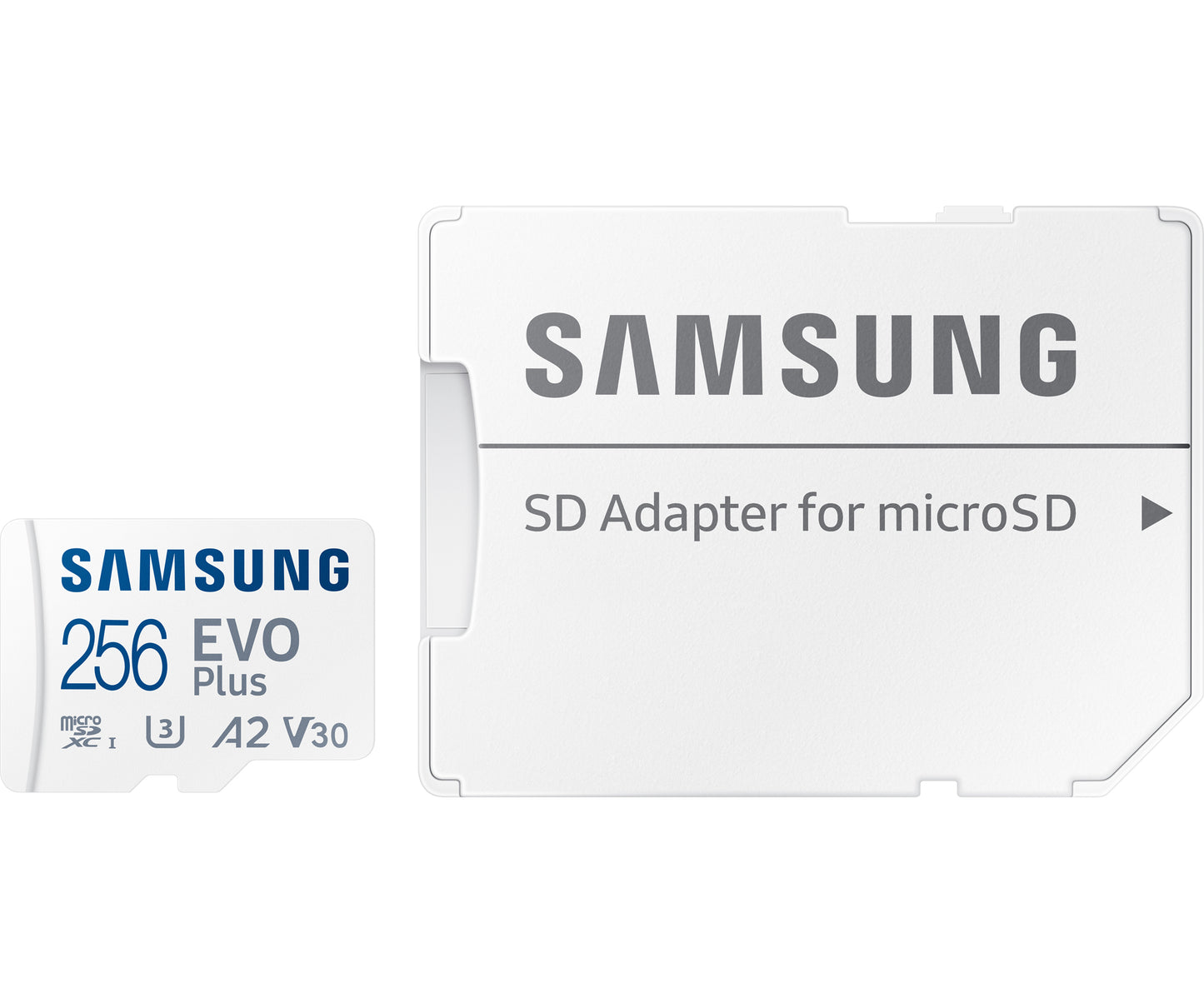 microSDXC-Speicherkarte Samsung Evo Plus, 256 GB, Klasse 10 / UHS-1 U3, mit Adapter MB-MC256KA/EU