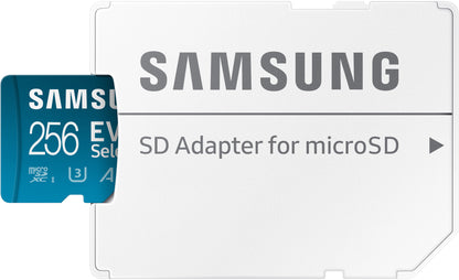 microSDXC-Speicherkarte Samsung Evo Select Plus, 256 GB, Klasse 10 / UHS-1 U3, mit Adapter MB-ME256KA/AM