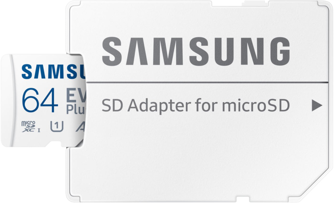 Samsung Evo Plus microSDXC Speicherkarte, 64Gb, Klasse 10 / UHS-1 U1, mit Adapter MB-MC64SA/EU