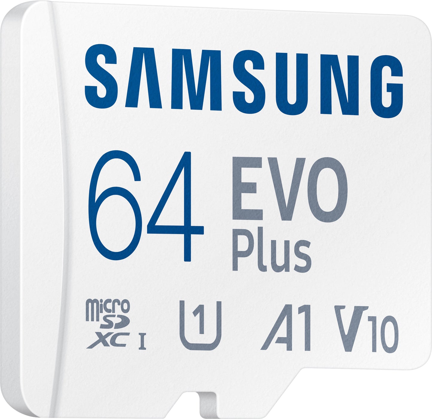 Samsung Evo Plus microSDXC-Speicherkarte, 64 GB, Klasse 10 / UHS-1 U1, mit Adapter MB-MC64KA/EU