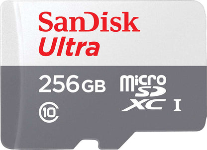 Speicherkarte microSDXC SanDisk Ultra, 256Gb, Klasse 10 SDSQUNR-256G-GN3MN