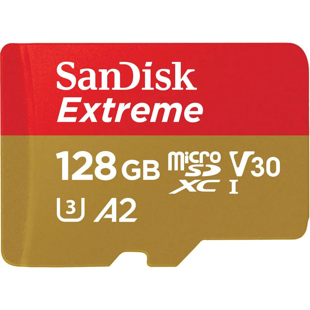 SanDisk Extreme microSDXC-Speicherkarte, 128 GB, Klasse 10 / UHS-1 U3 SDSQXAA-128G-GN6MN