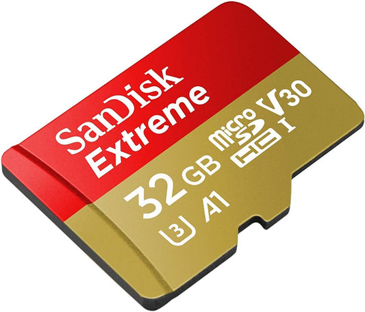 SanDisk Extreme microSDXC Speicherkarte, 32Gb, Klasse 10 / UHS-1 U3 SDSQXAF-032G-GN6MN 