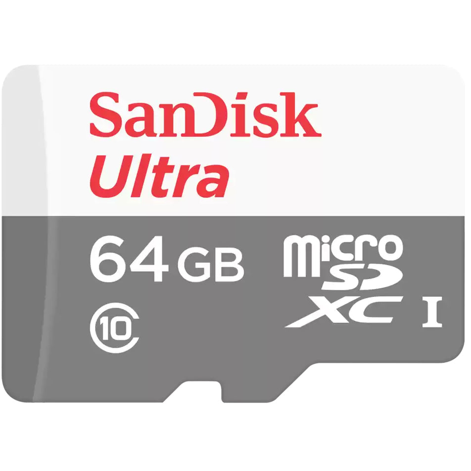 SanDisk Ultra microSDXC Speicherkarte, 64Gb, Klasse 10, mit Adapter SDSQUNR-064G-GN3MA