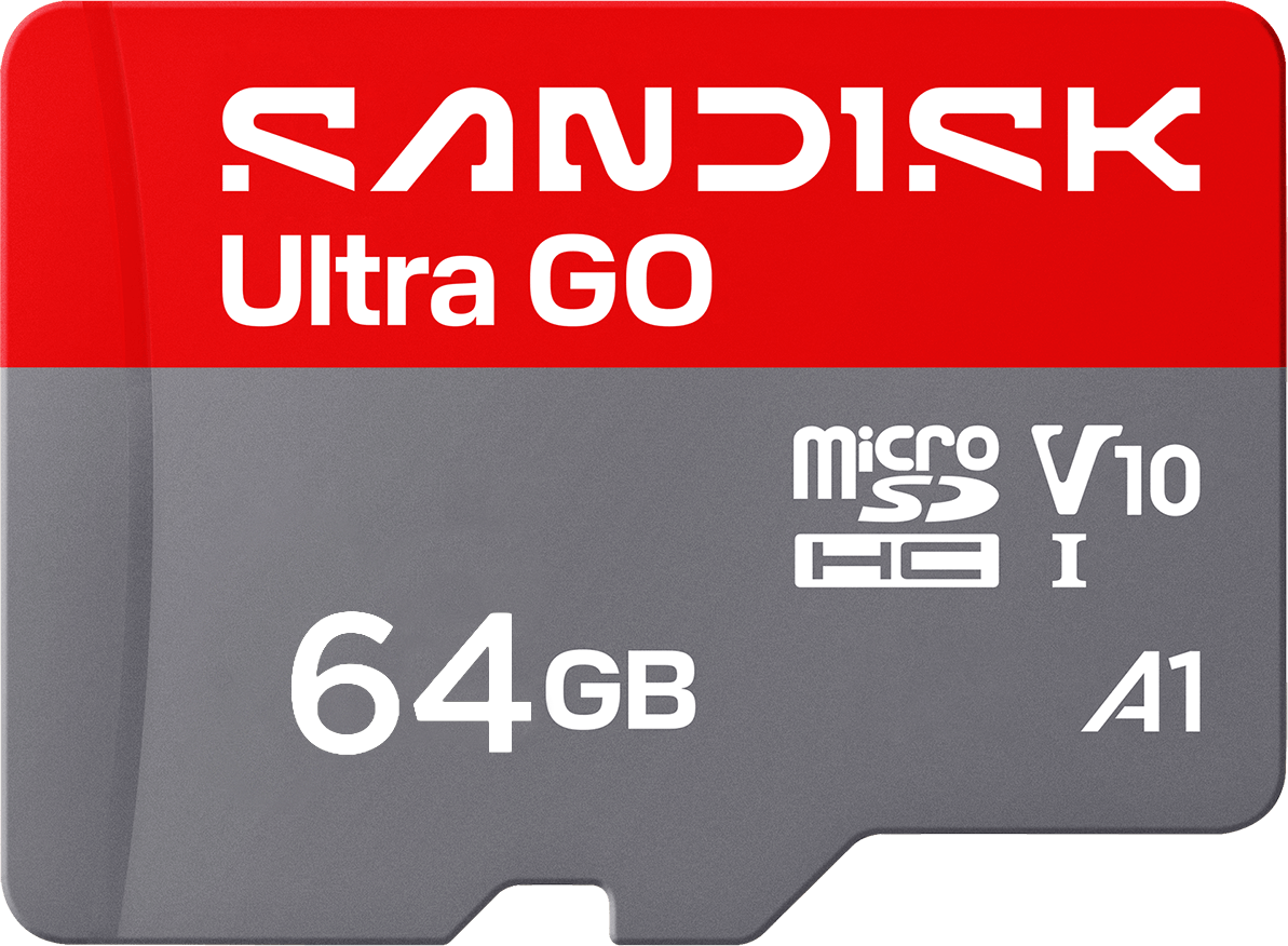 microSDXC Speicherkarte SanDisk Ultra GO Android A1, 64GB, Klasse 10 / UHS-1 U1 SDSQUGN-064G-GN6MN