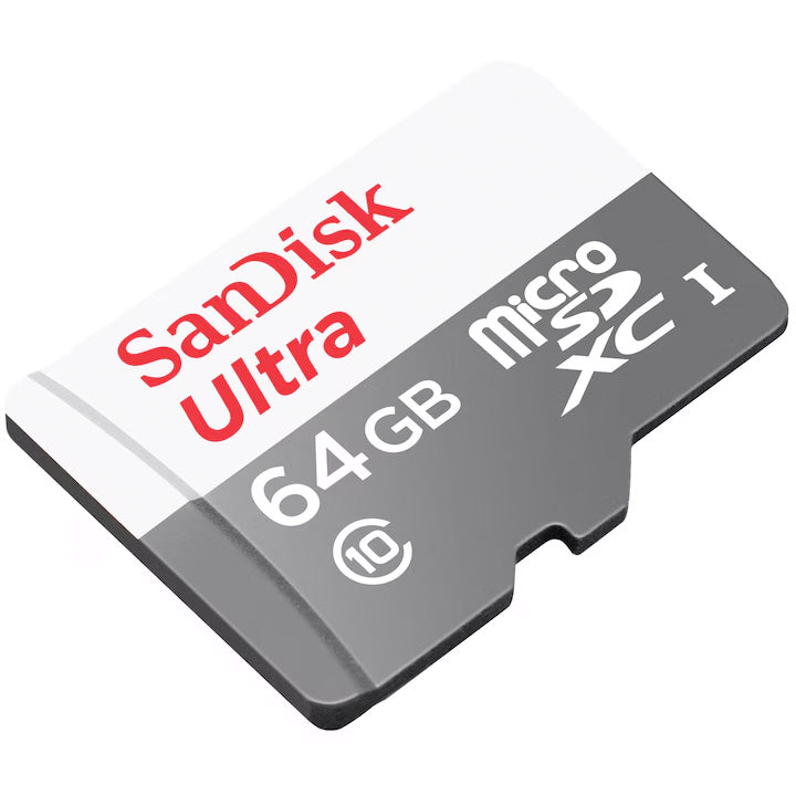 SanDisk Ultra microSDXC Speicherkarte, 64Gb, Klasse 10, mit Adapter SDSQUNR-064G-GN3MA