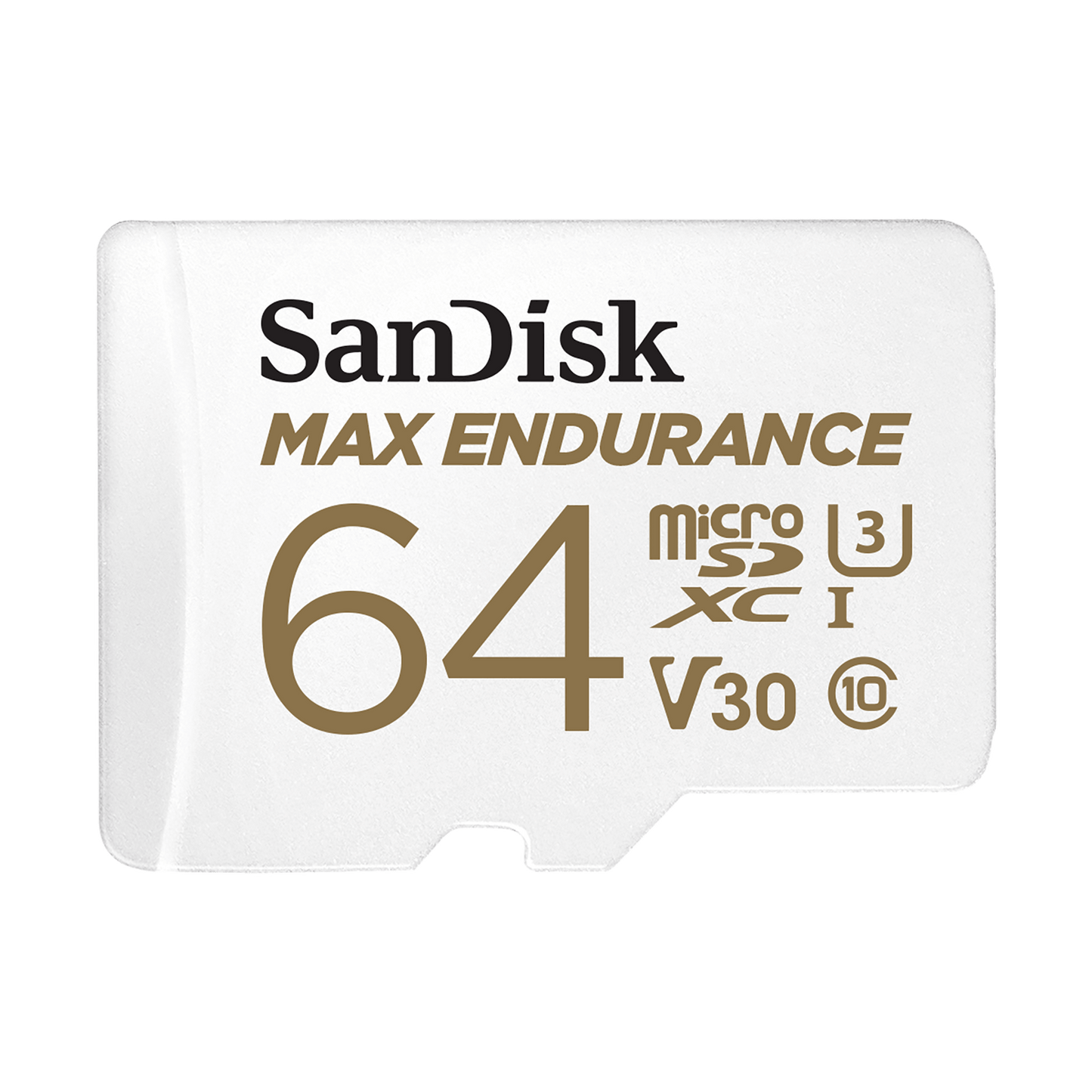 Speicherkarte microSDXC SanDisk MAX Endurance, 64Gb, Klasse 10 / UHS-1 U3, mit Adapter SDSQQVR-064G-GN6IA