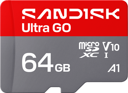 microSDXC Speicherkarte SanDisk Ultra GO Android A1, 64GB, Klasse 10 / UHS-1 U1 SDSQUGN-064G-GN6MN