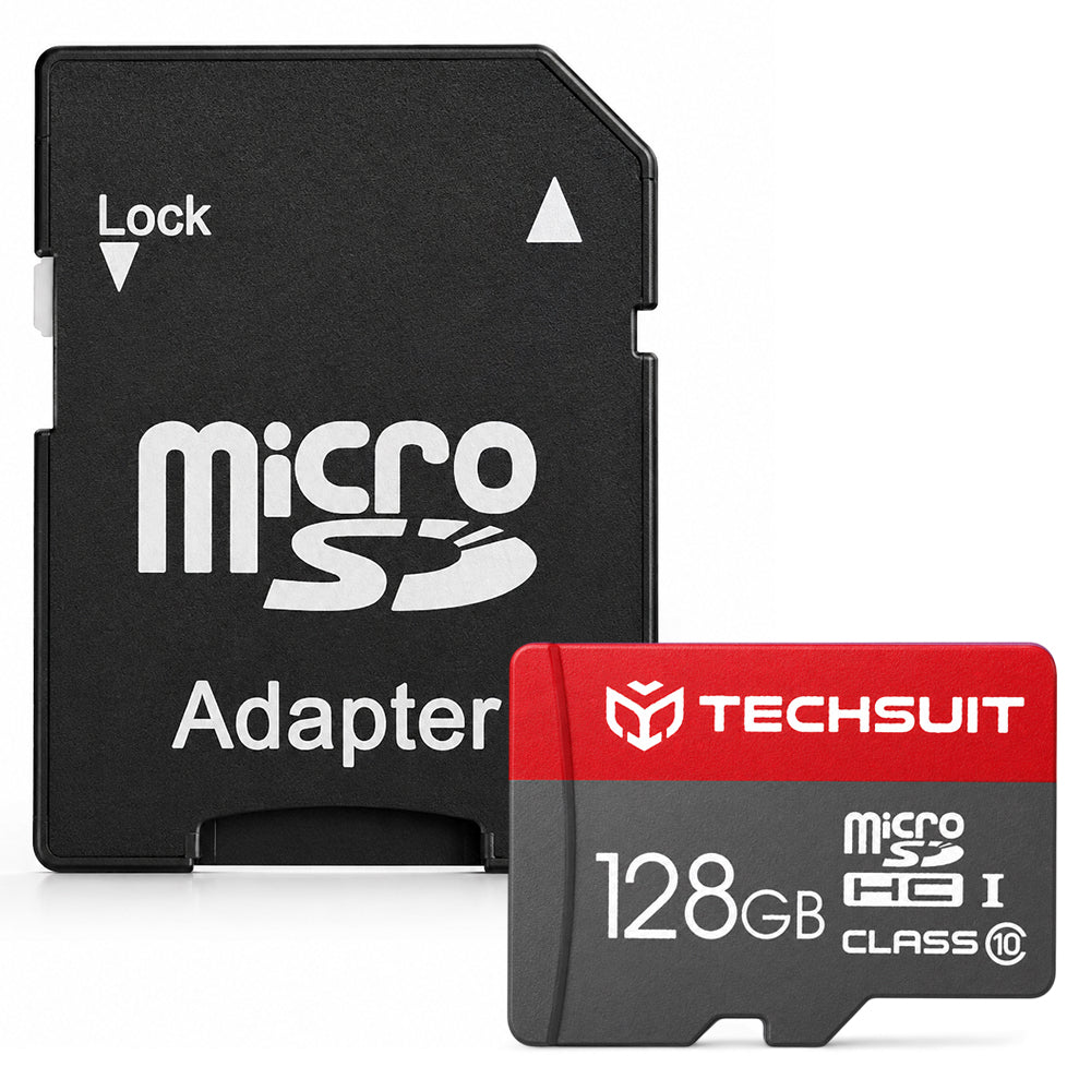 MicroSDXC Speicherkarte Techsuit THCM26, 128GB, Klasse 10, mit Adapter