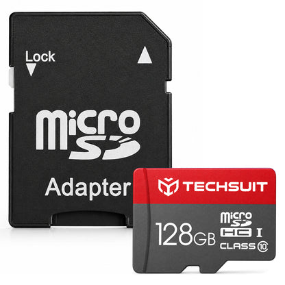 MicroSDXC Speicherkarte Techsuit THCM26, 128GB, Klasse 10, mit Adapter
