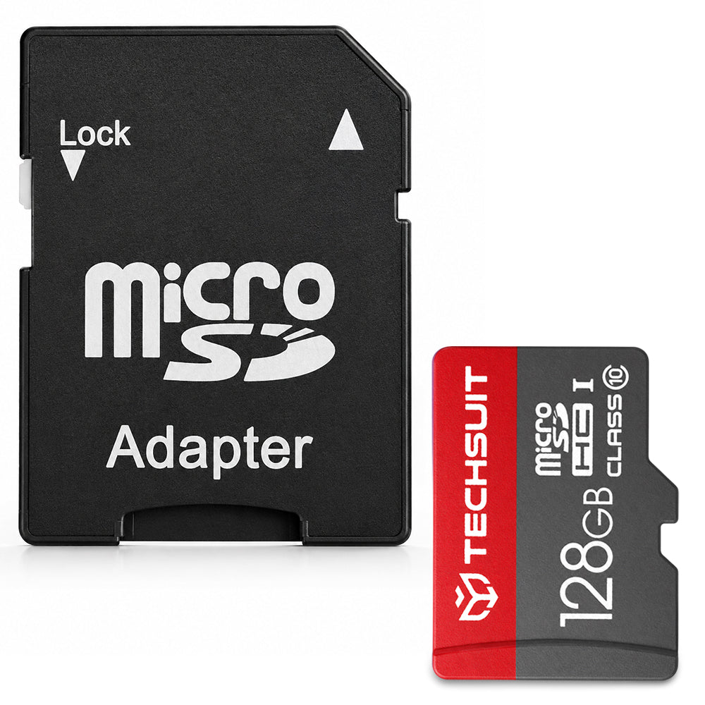 MicroSDXC Speicherkarte Techsuit THCM26, 128GB, Klasse 10, mit Adapter